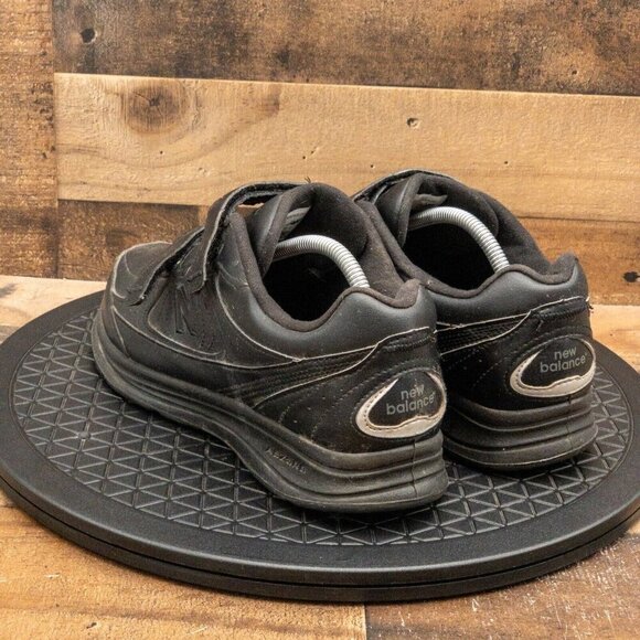 NEW BALANCE 576 HOOK AND LOOP MENS ATHLETIC SHOES BLACK LEATHER LOW SIZE 9.5EEEE - Picture 6 of 9